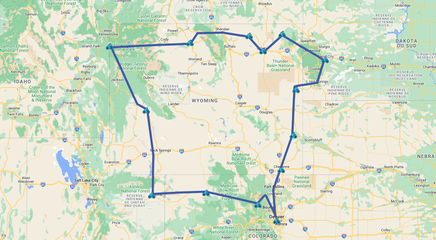 au pays du buffalo circuit