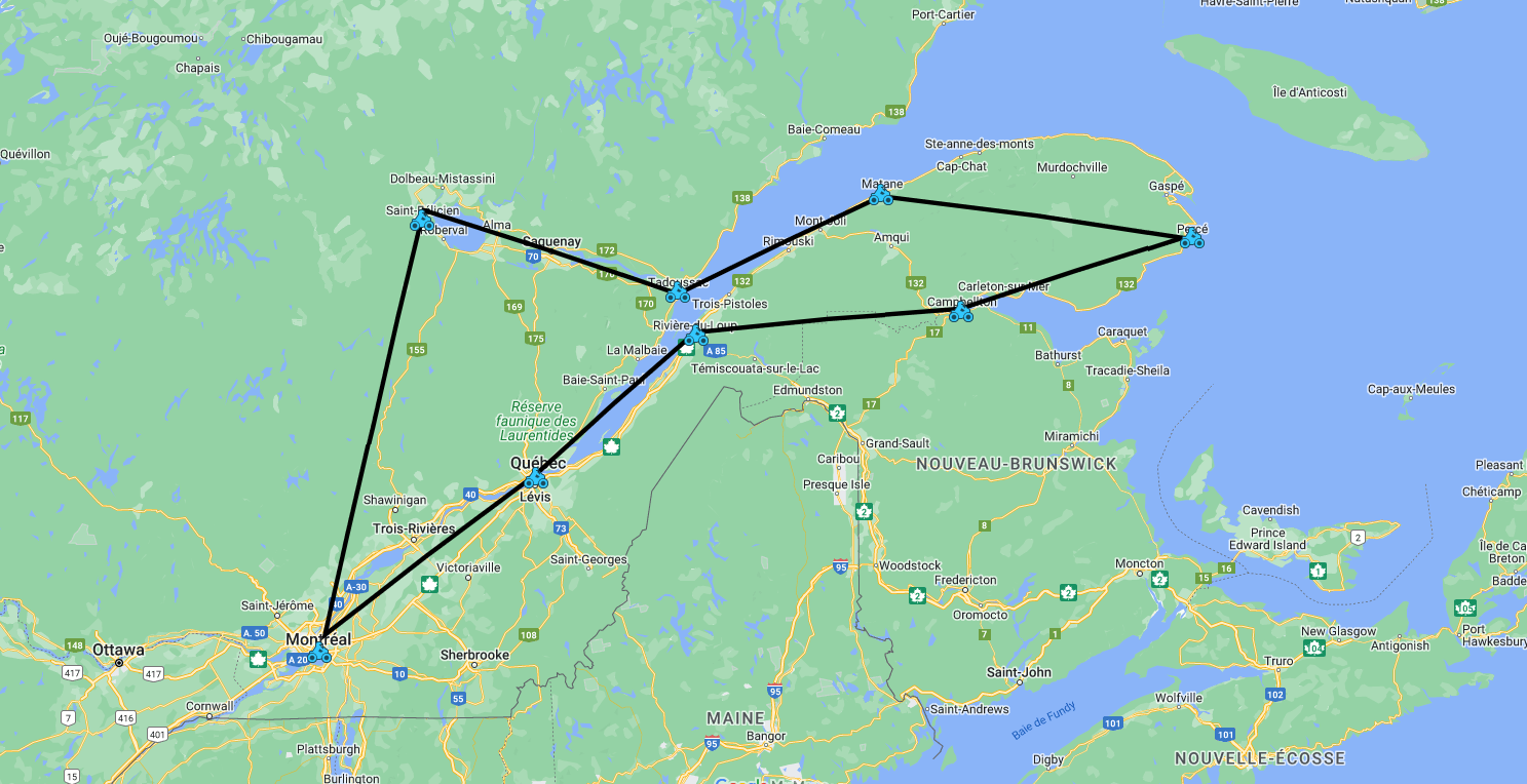 grand tour quebec