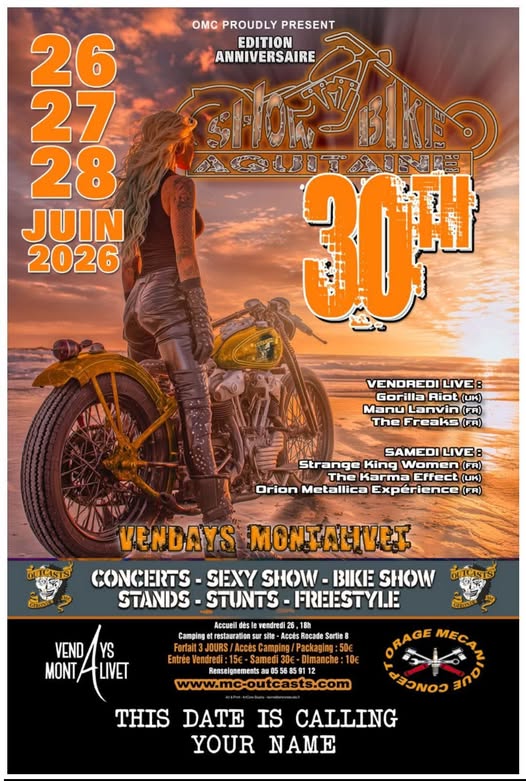 affiche show bike montalivet 2026