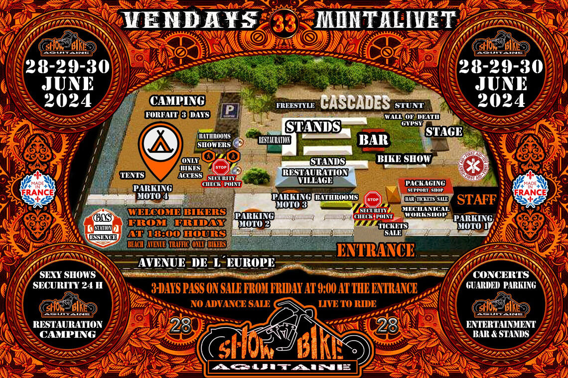 plan show bike montalivet