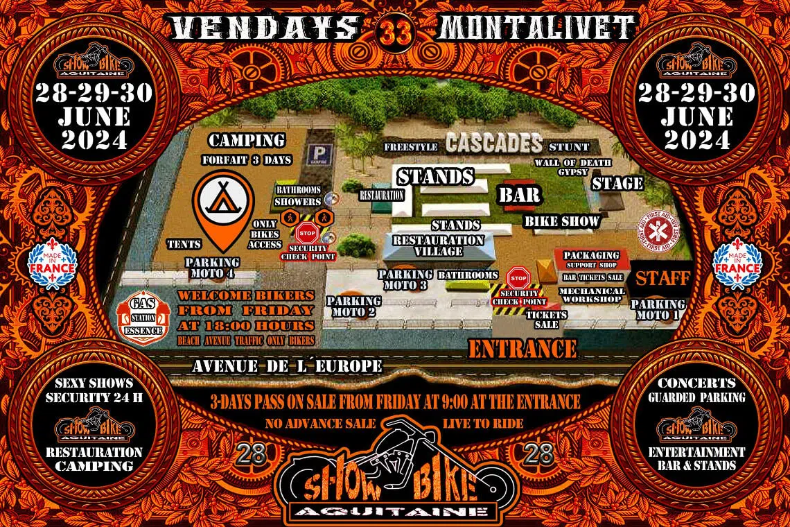 plan show bike montalivet