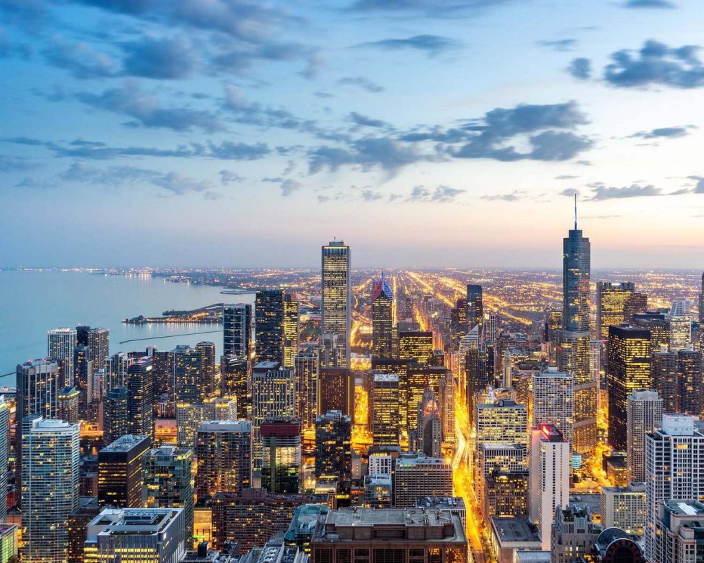 les différents paysages des usa chicago