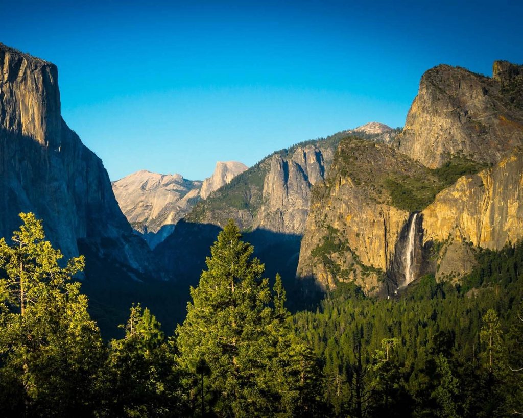 les différents paysages des usa parc de yosemite