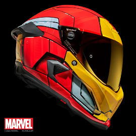 casque moto avengers iron man