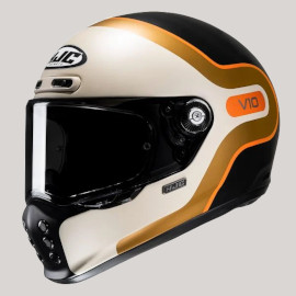 casque moto intégral vintage hjc v10 grape
