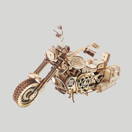 maquette moto 3d en bois à contruire
