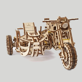 maquette side car en bois à fabriquer