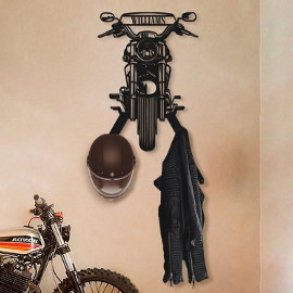 Porte-casque mural pour motard avec design unique