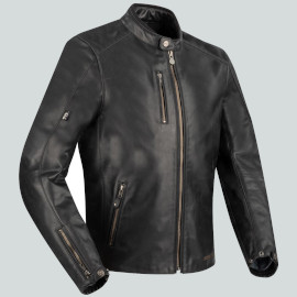 blouson moto homme segura laxey noir cuir moto vintage