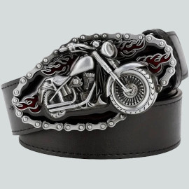 ceinture moto classic cruiser rider noire
