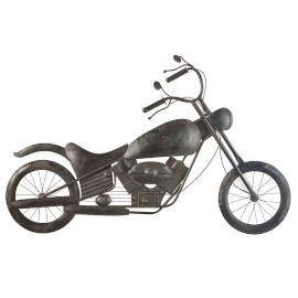 déco murale moto métallique