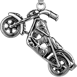 pendentif moto pour collier ou chaine