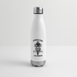 cadeau gourde bouteille isotherme fun je peux pas j'ai moto