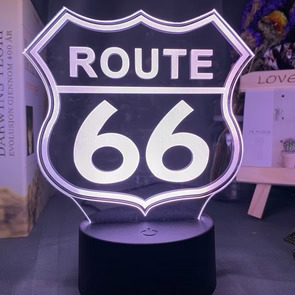 lampe 3d route 66