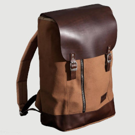 sac à dos moto vintage helstons marron beige