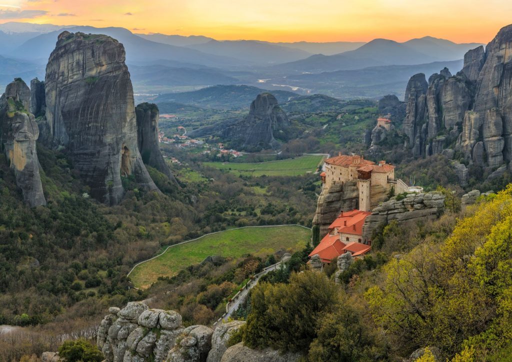 routes des météores en grèce
