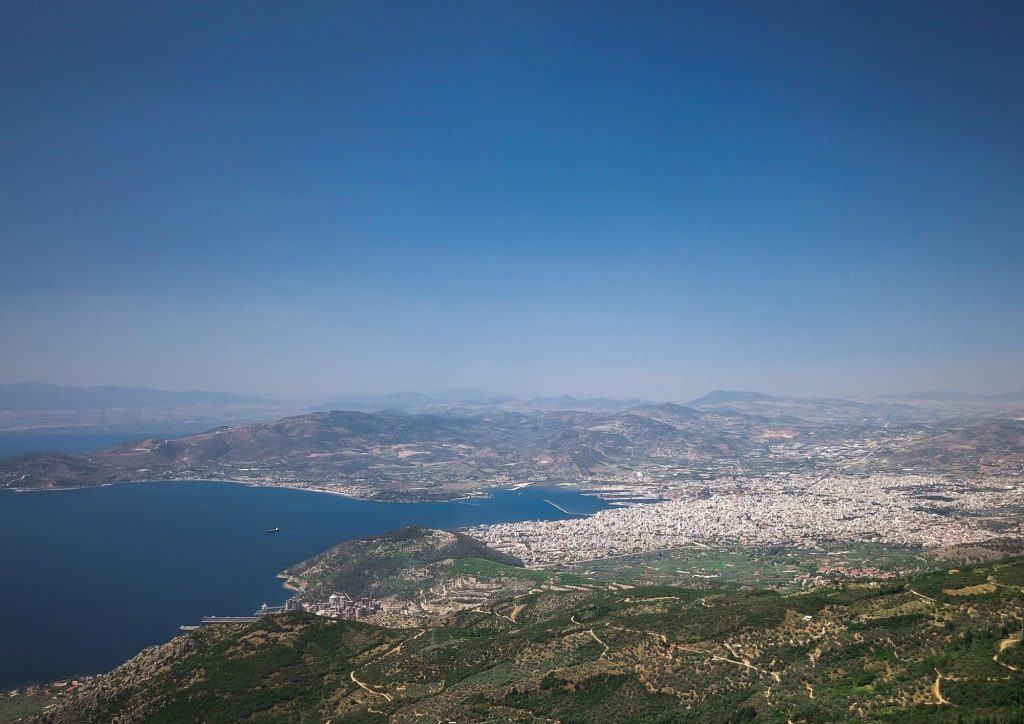 route de thermopyles à volos en grèce