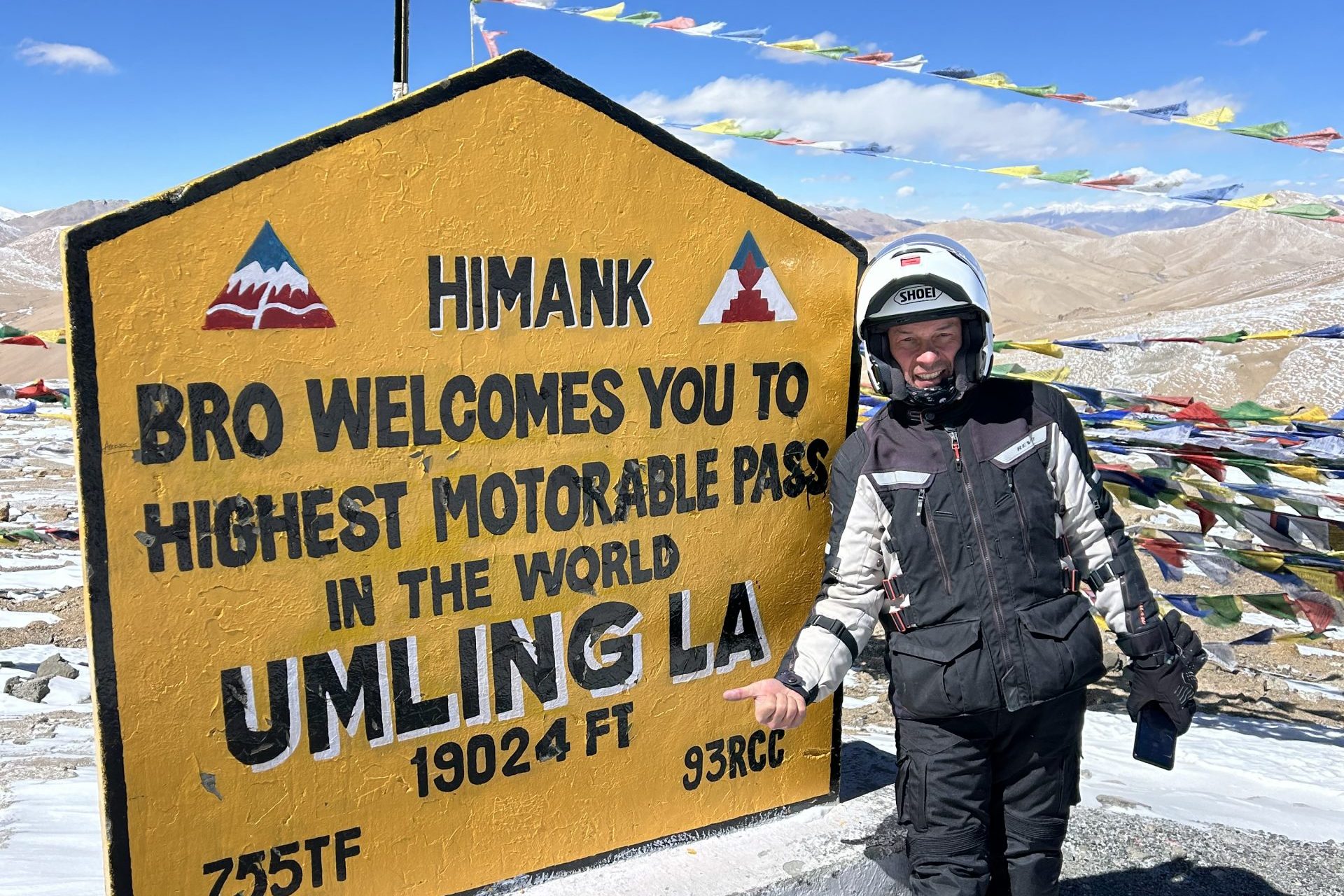 Road trip moto Himalaya col Umling La