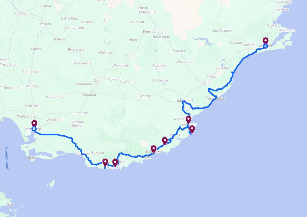 Itinéraire The Catlins Coastal Road une des meilleurs routes en Nouvelle Zélande