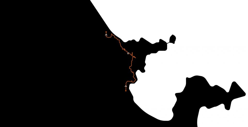 carte et itinéraire de la route pour se rendre au hai van pass
