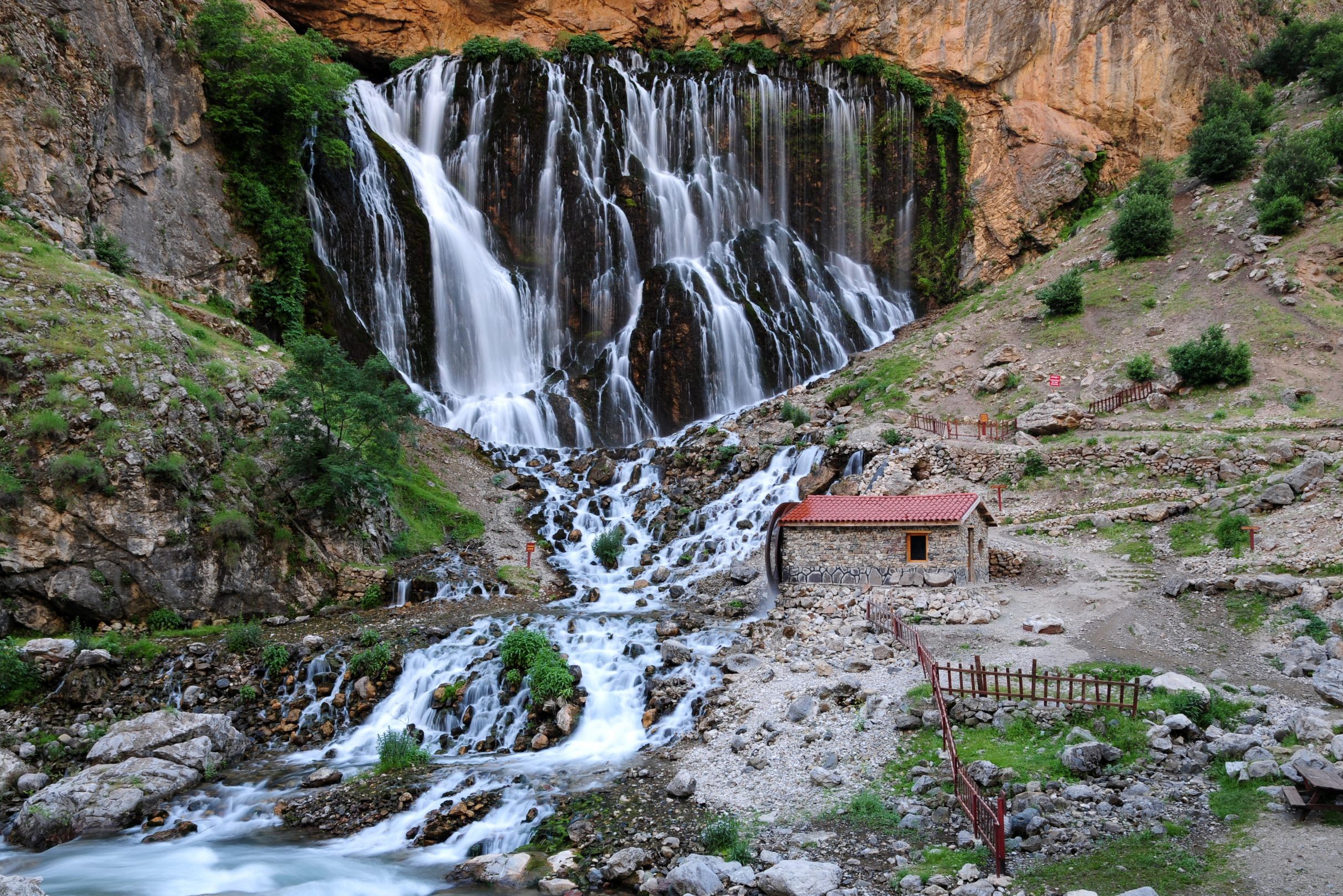 Kapuzbasi cascade en Turquie